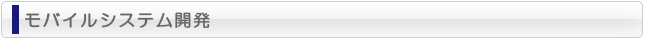 モバイルシステム開発